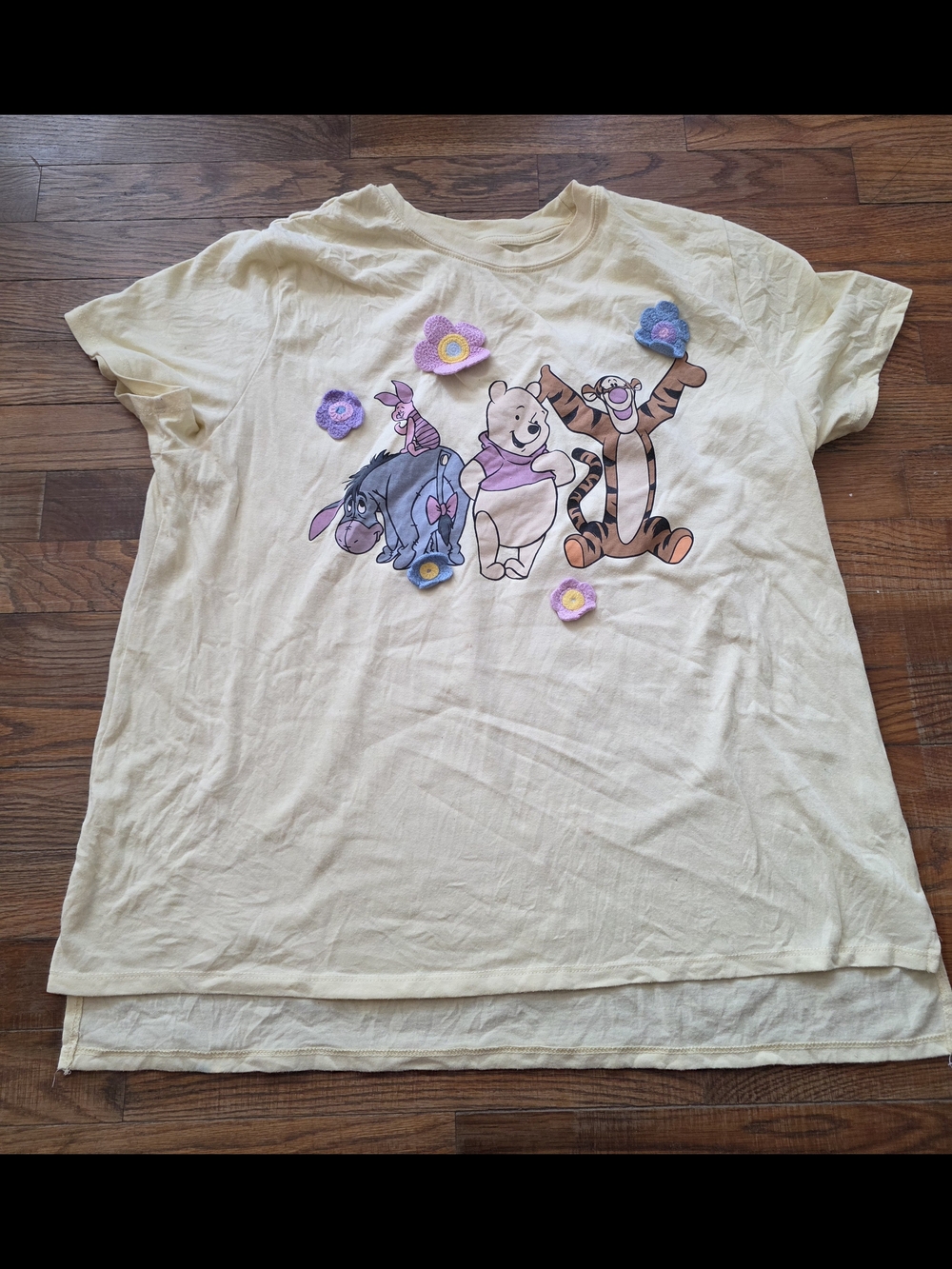 Disney Yellow Winnie the Pooh & Friends Short Sleeve Tee